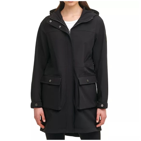 DKNY Ladies Water Resistant Parka - Picture 1 of 13